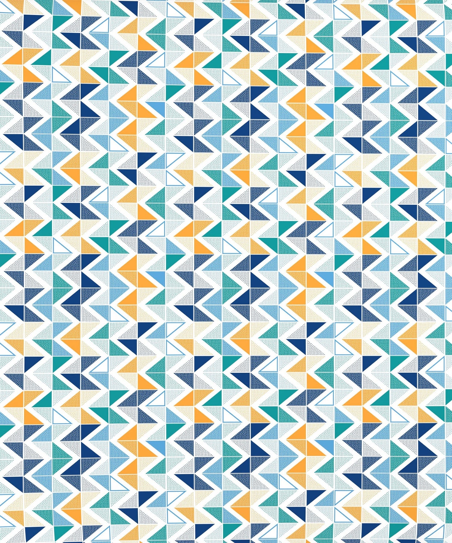 Urban Comfort Trippy Triangles Blue Single Comforter, 120GSM, 100% Cotton, Multicolor