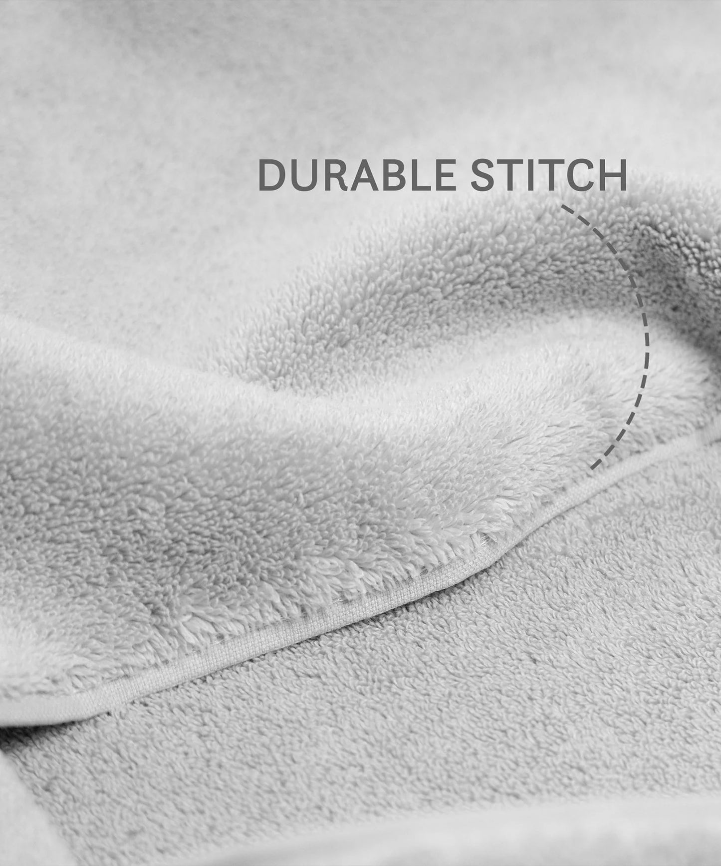 Luxury 6 Pc Face Towel set, 625 GSM, Antimicrobial, Premium Cotton, Grey