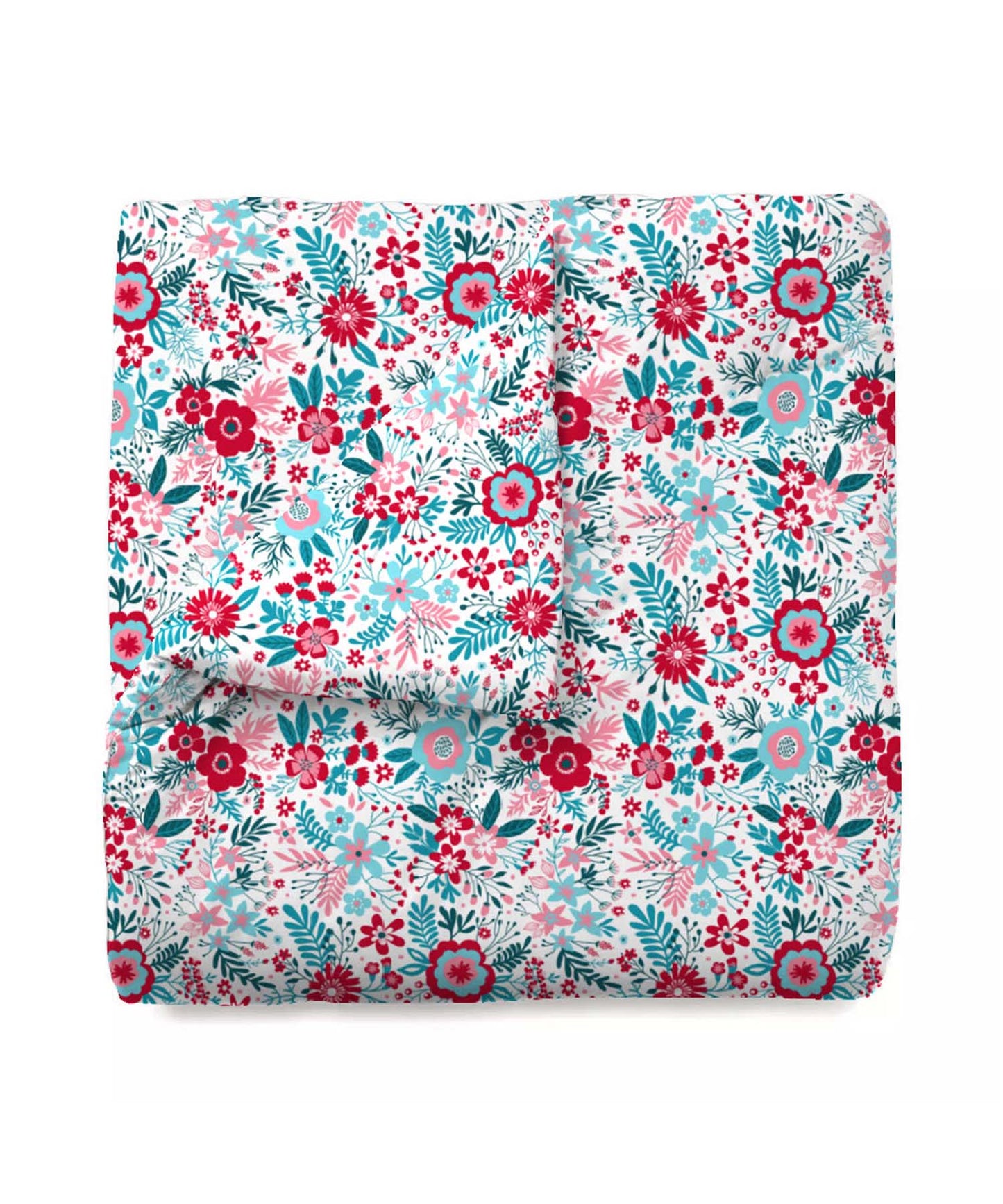Urban Comfort Gardenia Blooms Pink Single Comforter, 120GSM, 100% Cotton, Multicolor