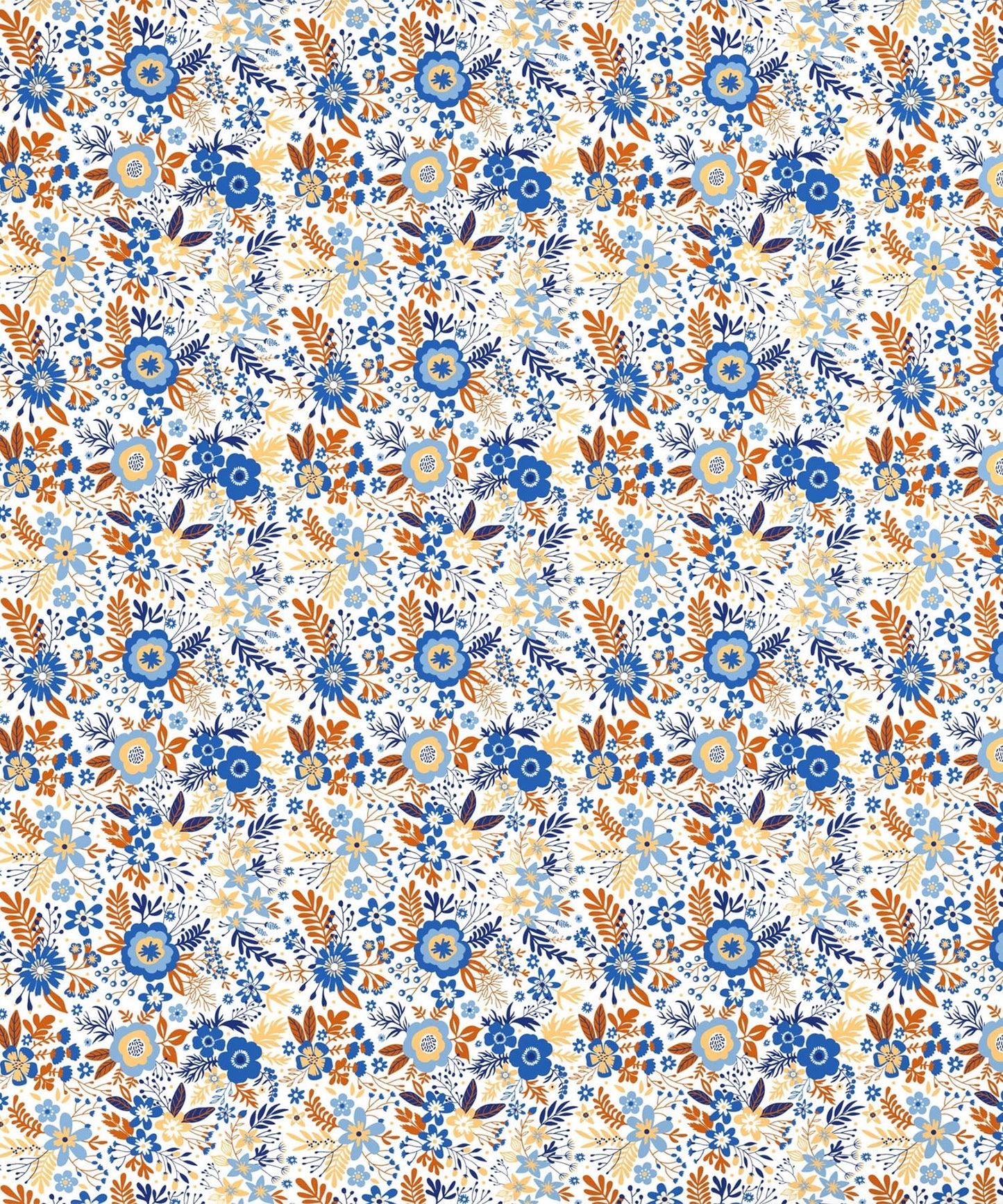 Urban Comfort Gardenia Blooms Blue Single Comforter, 120GSM, 100% Cotton, Multicolor