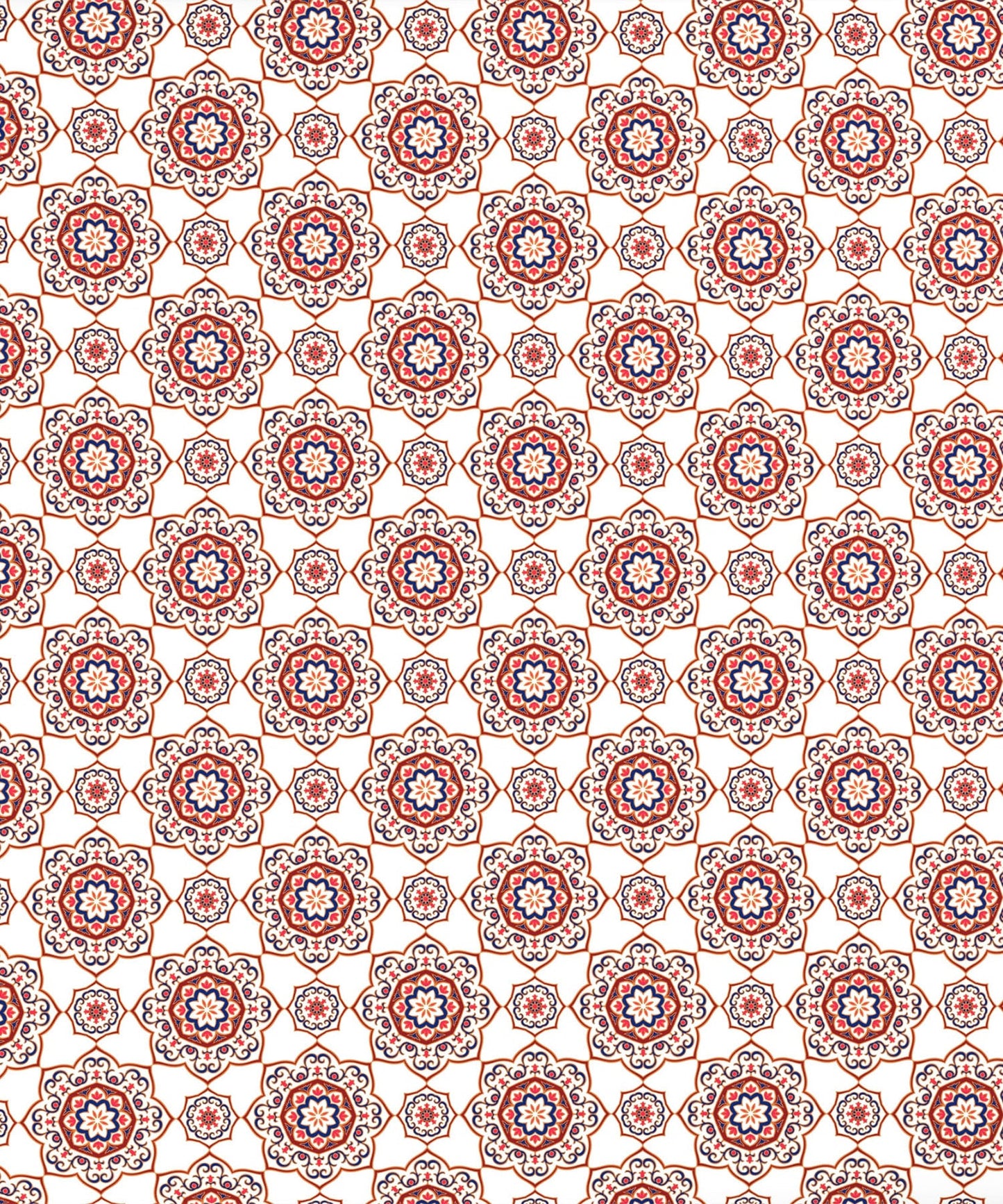 Urban Comfort Majestic Mandala Red Single Comforter, 120GSM, 100% Cotton, Multicolor