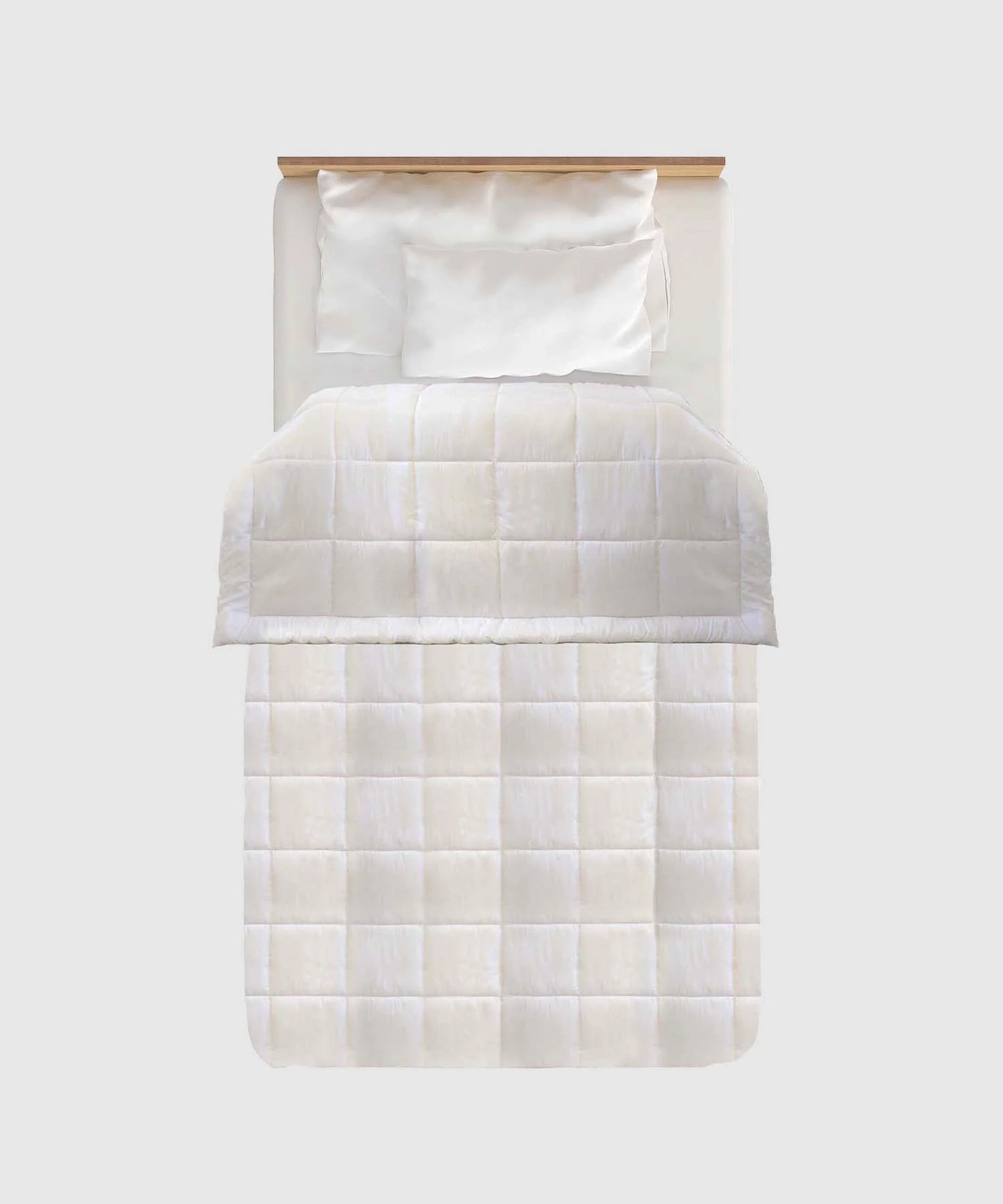 Soft Comfort Single Comforter, 200 GSM, Micro Polyester, White Frost