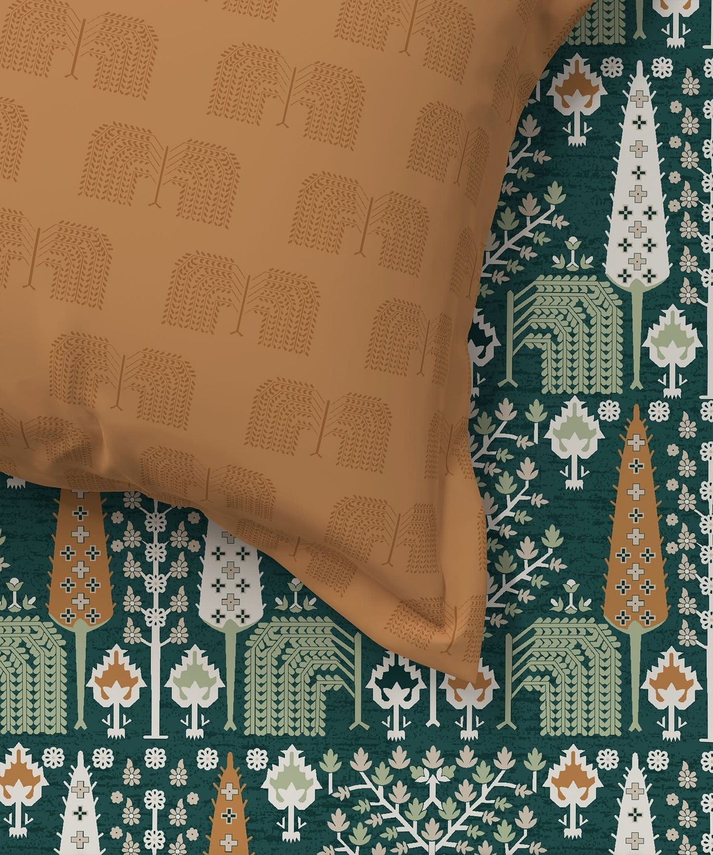 1 Queen bedsheet & 2 Pillow covers
