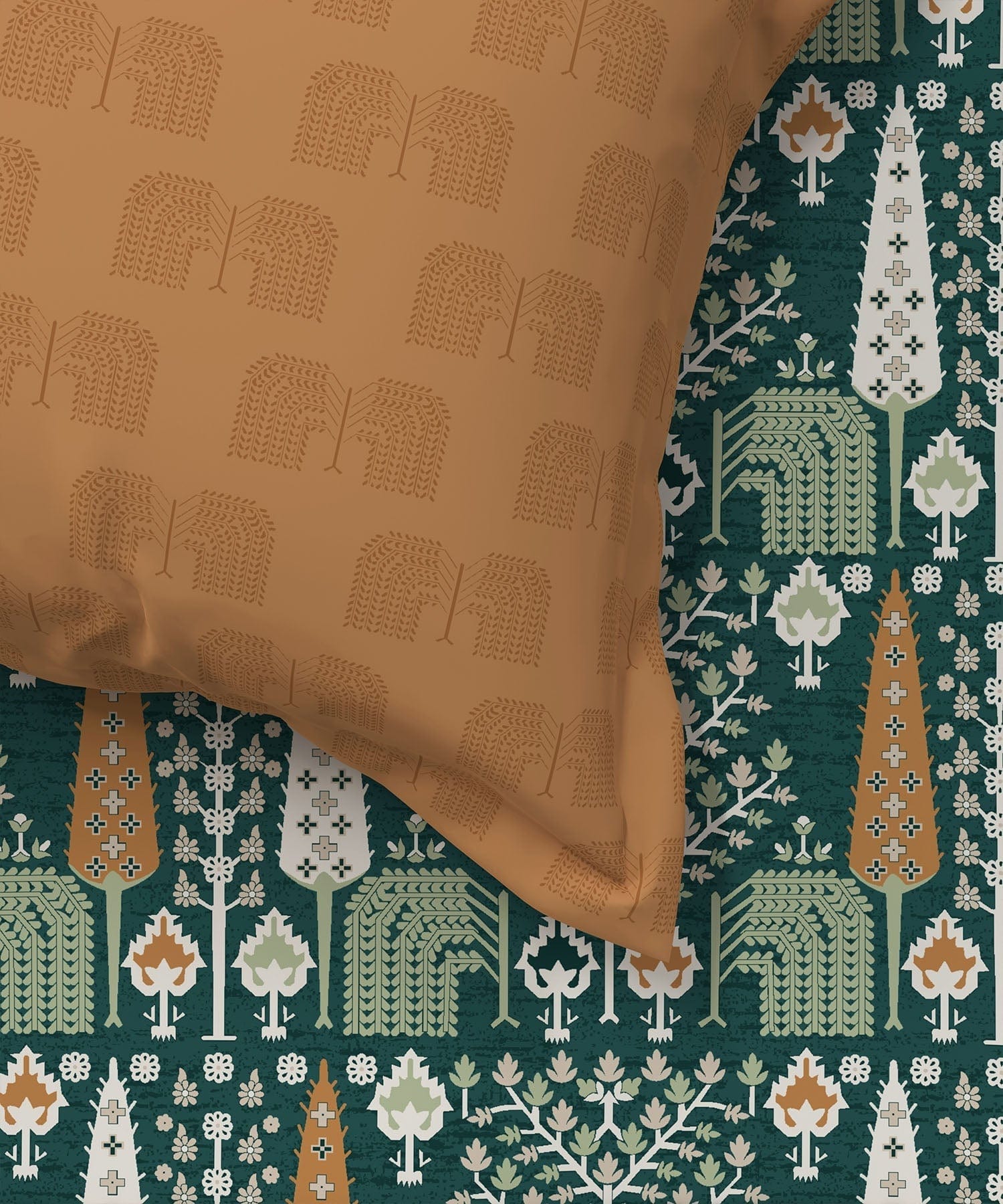 1 Queen bedsheet & 2 Pillow covers