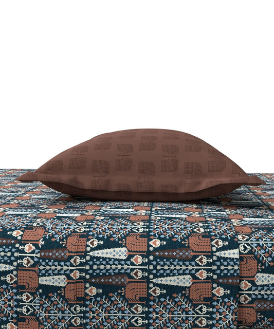 1 Queen bedsheet & 2 Pillow covers