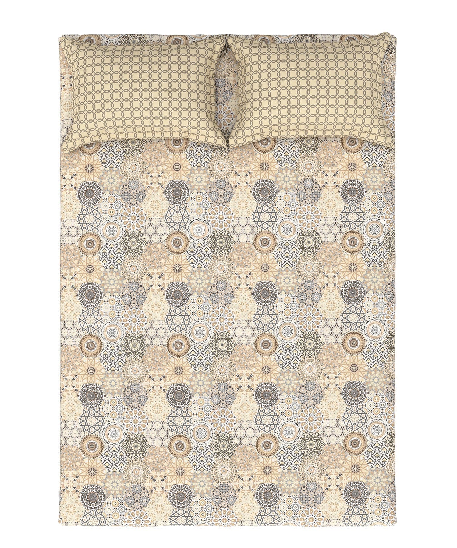 1 Queen bedsheet & 2 Pillow covers