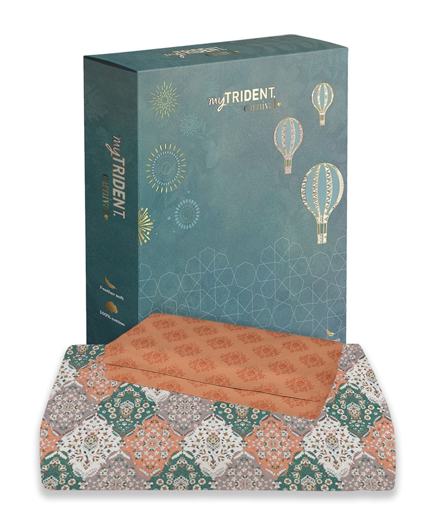 1 Queen bedsheet & 2 Pillow covers